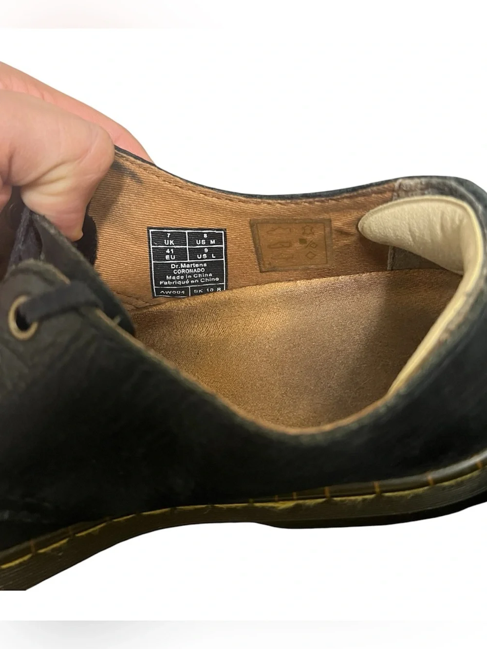 Dr. Martens Coronado Black Leather Lace-Up Shoes